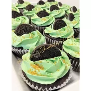 Chocolate Mint Oreo Cupcake