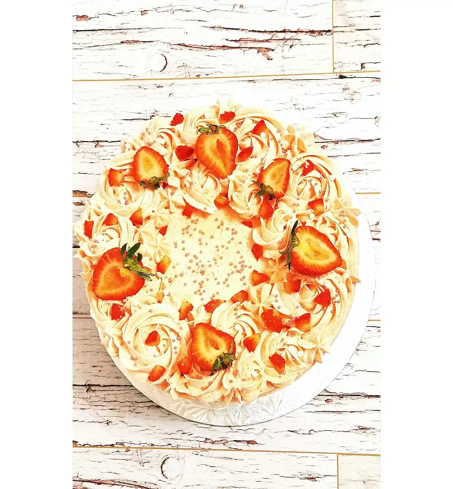Dairy-free, Lactose-free, Gluten-free Strawberry Cake