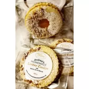Linzer Cookies with Apricot Jam